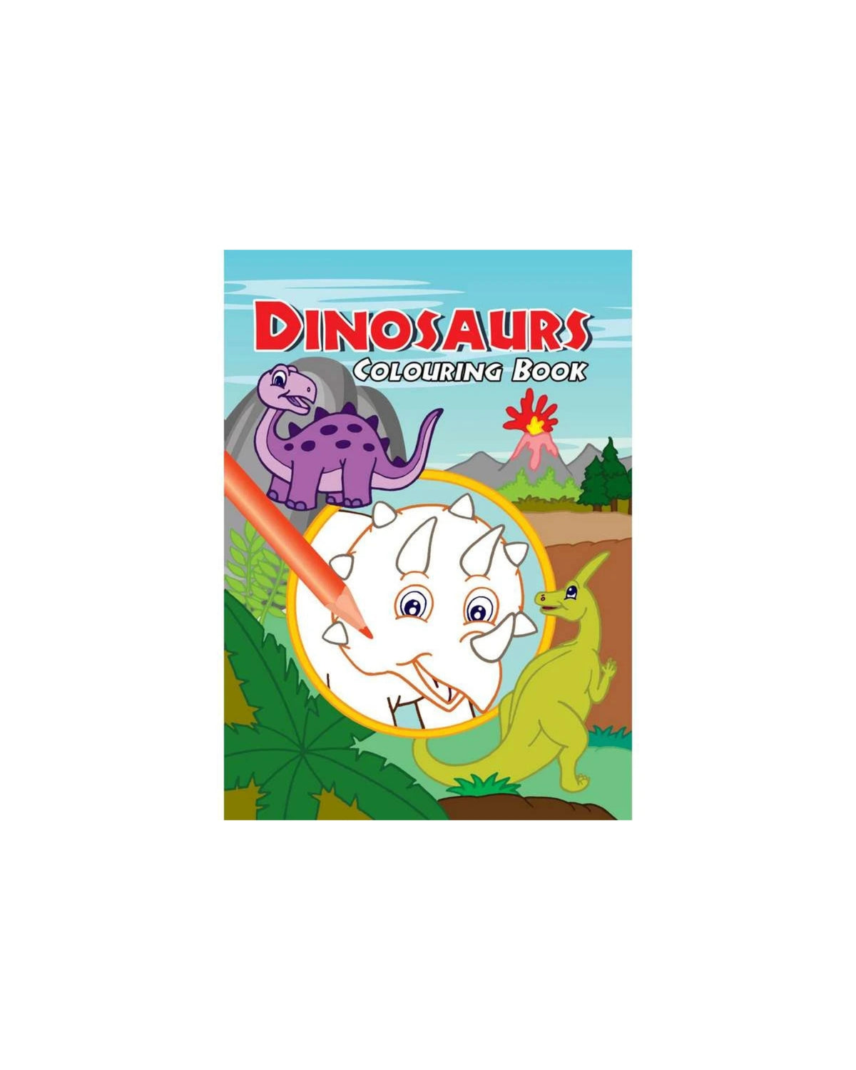 Malebog A4 Dinosaurs Colouring 16 sider