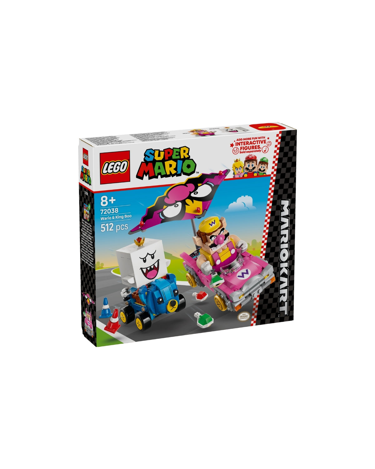 LEGO 72038 Mario Kart™ – Wario og King Boo - LEGO Mario Kart