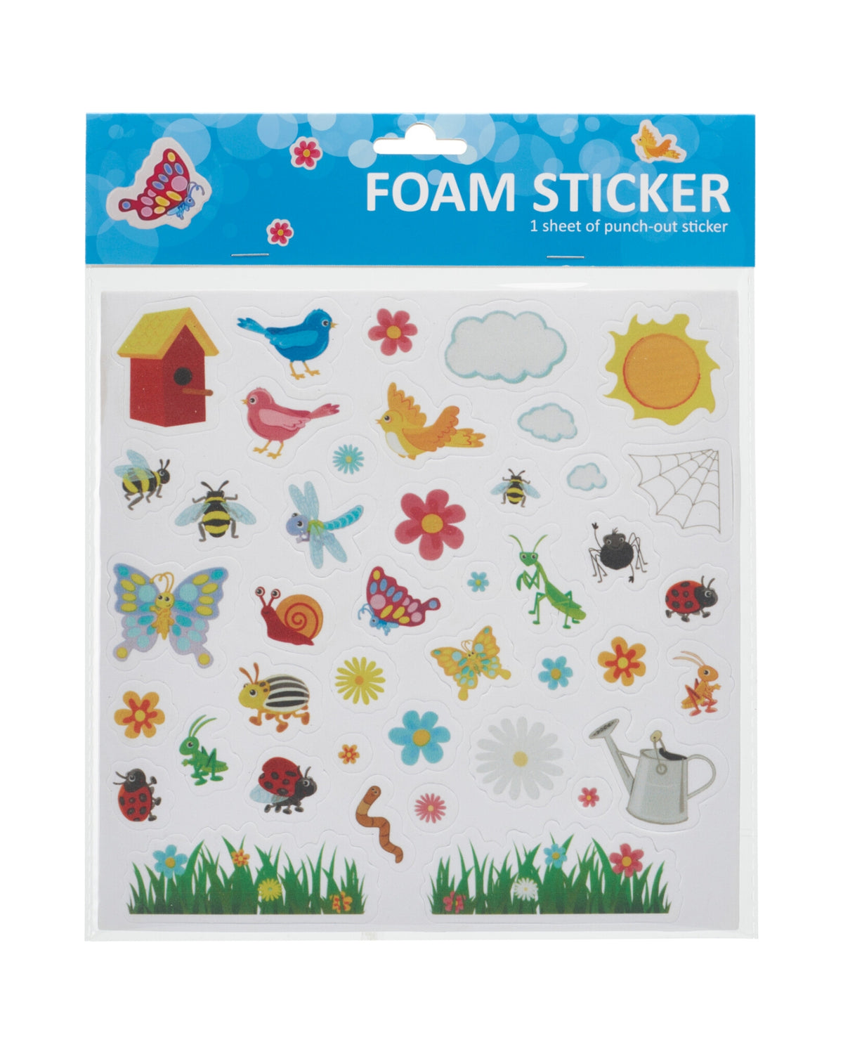Stickers ark 20 x 20 cm – Skumklistermærker
