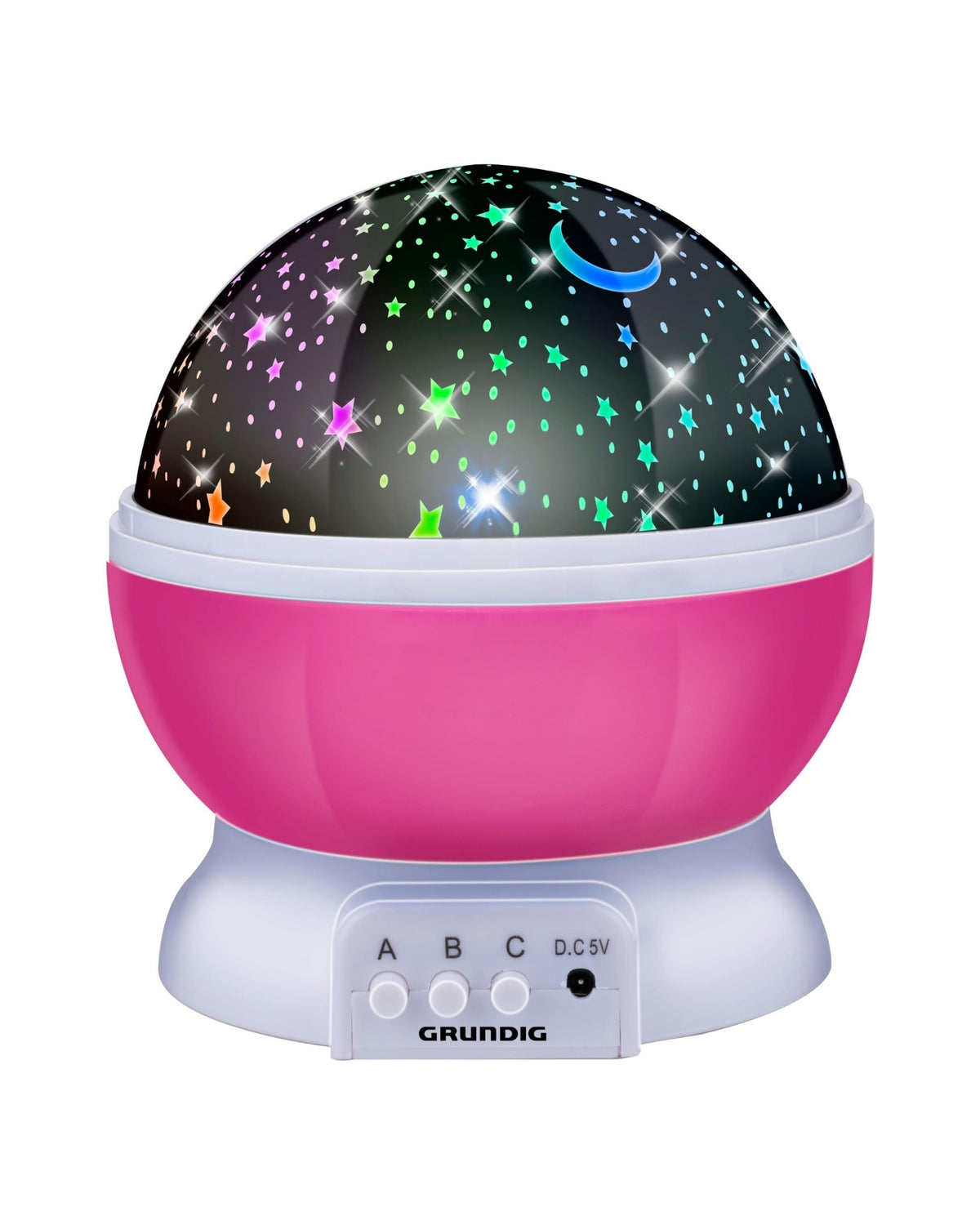 Projektor natlampe med stjerner