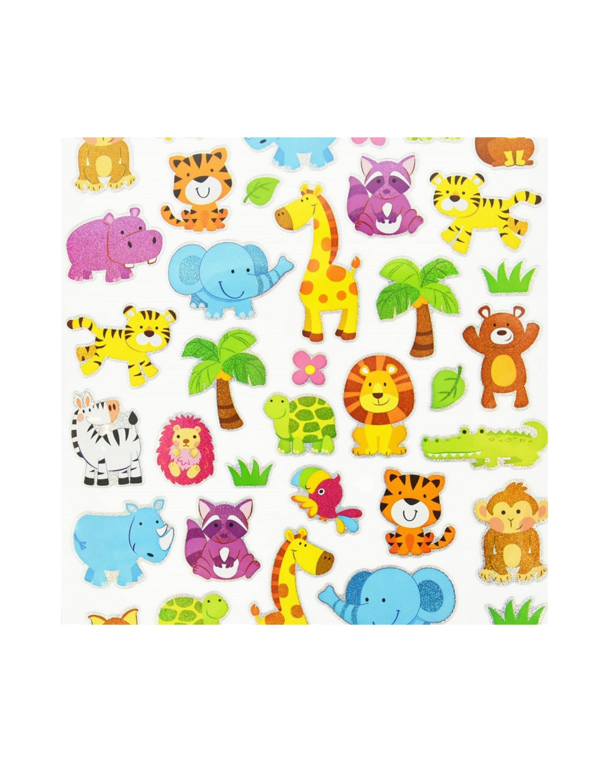 Stickers with album - Animals 28x16cm