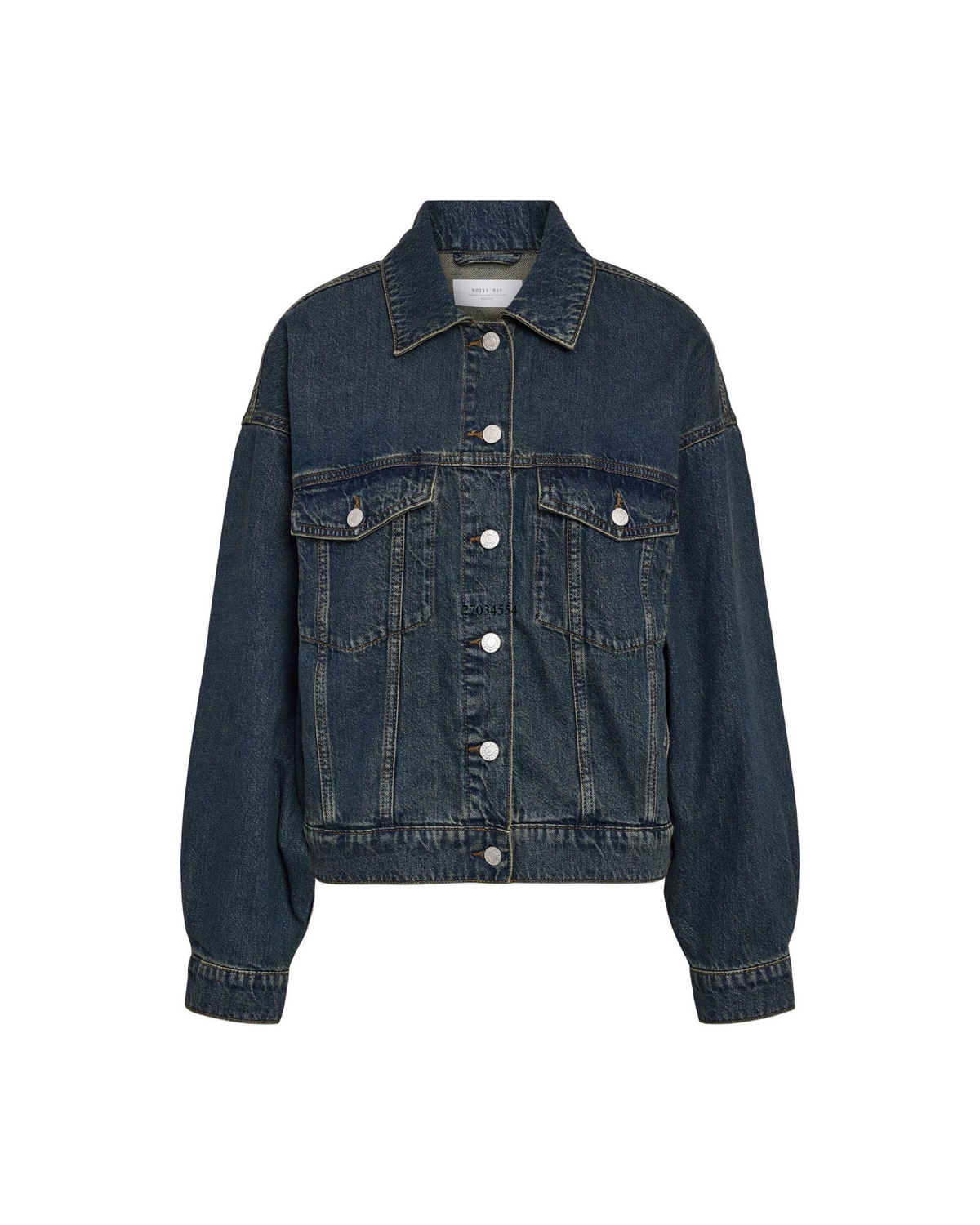 Blå - Dark Blue Denim - NOISY MAY - Denimjakke - 27034554