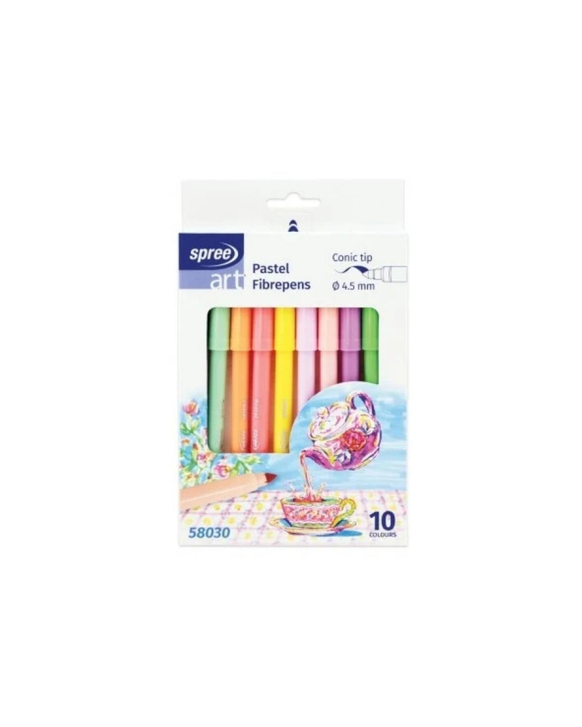 Tusser. 10 stk Ø4,5mm - PASTELFARVER