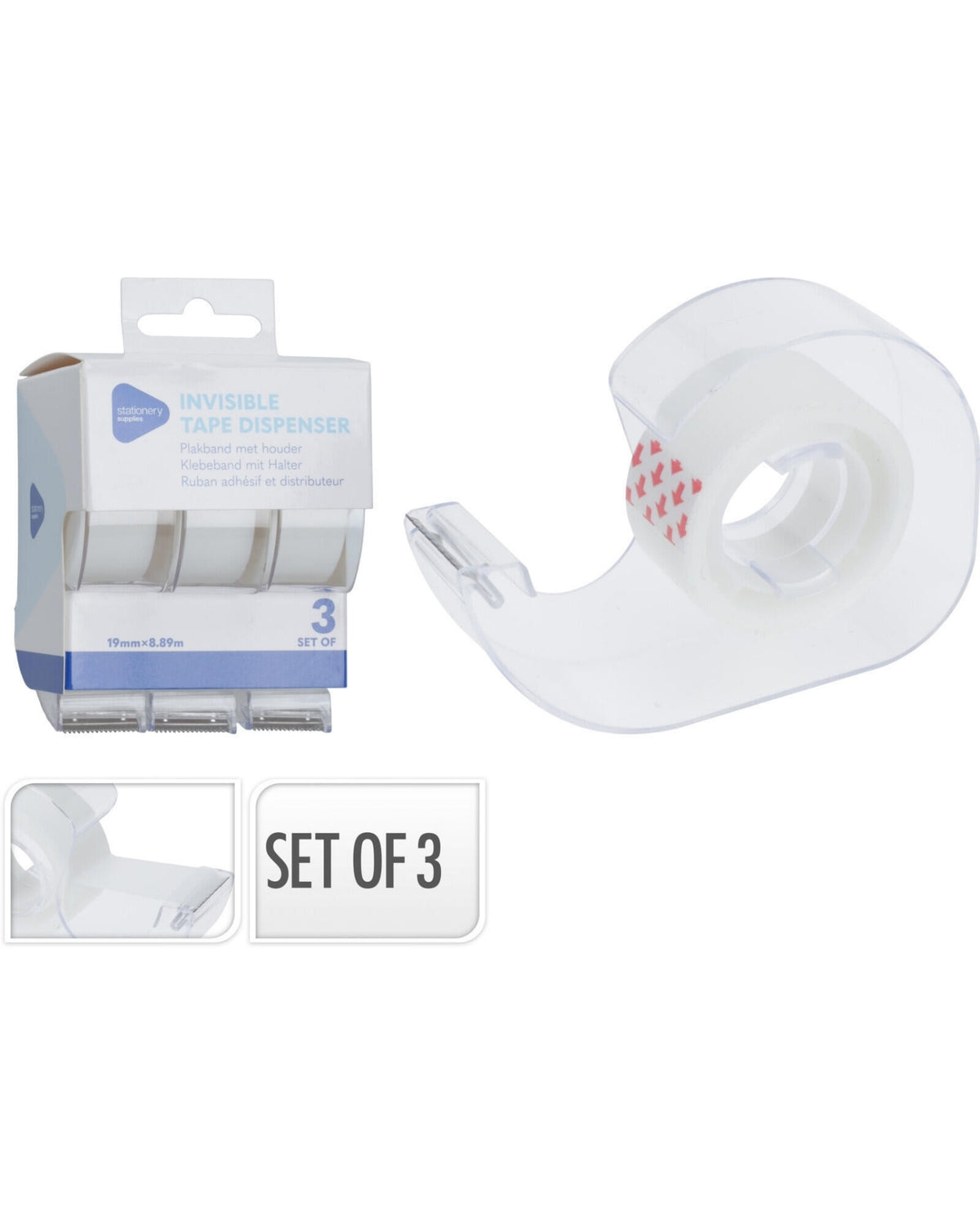 Tape with holder 3 pcs - In visible
