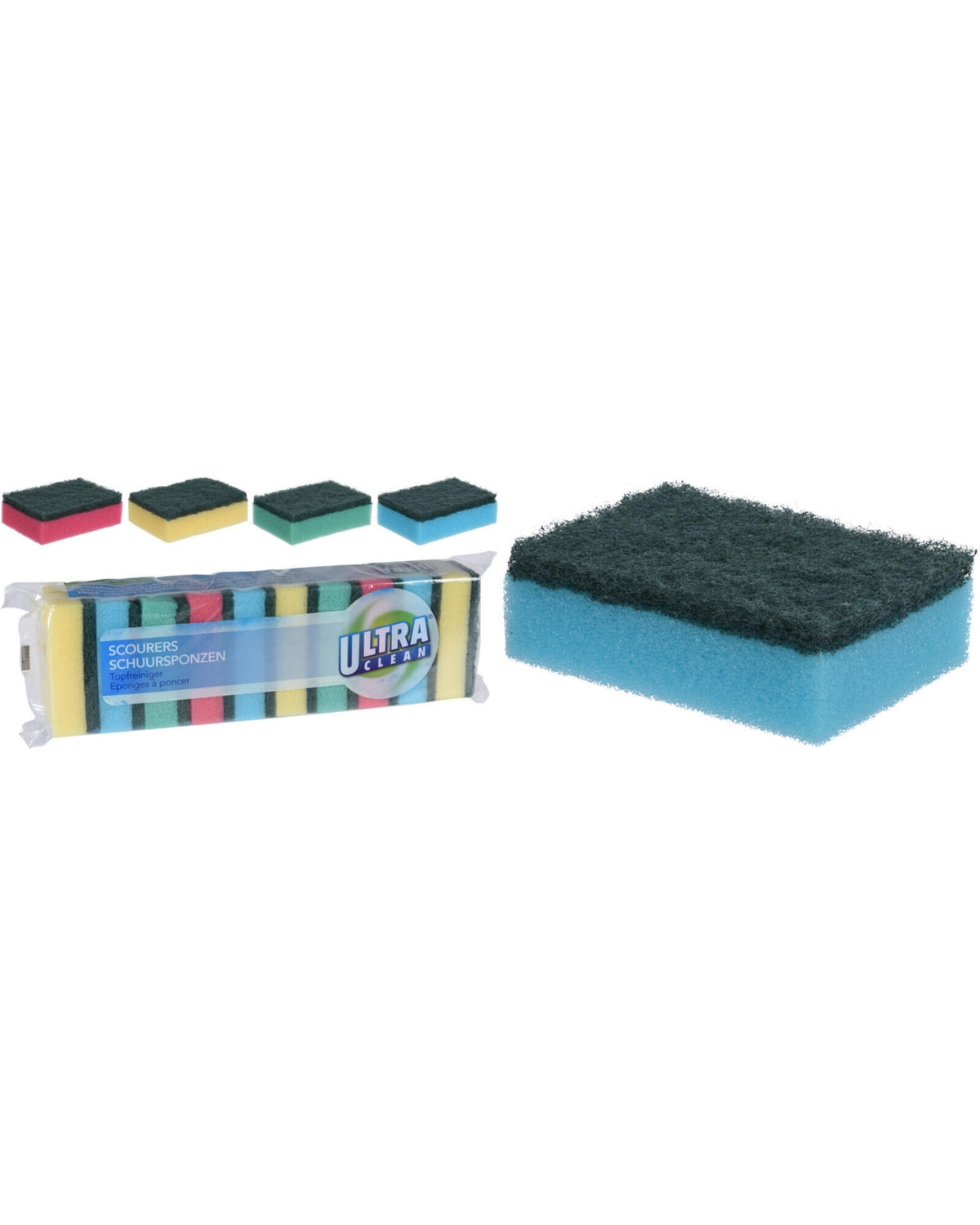 Cleaning sponges 10 pcs. 80x50mm