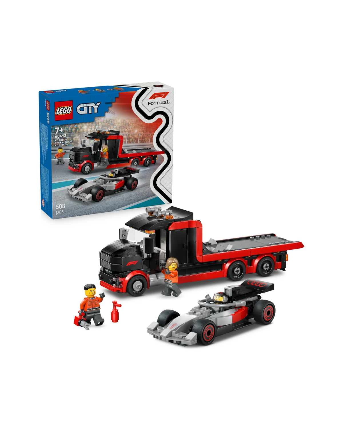 LEGO 60493 F1®-udstillingstruck med Audi F1®-racerbil - LEGO City 60493