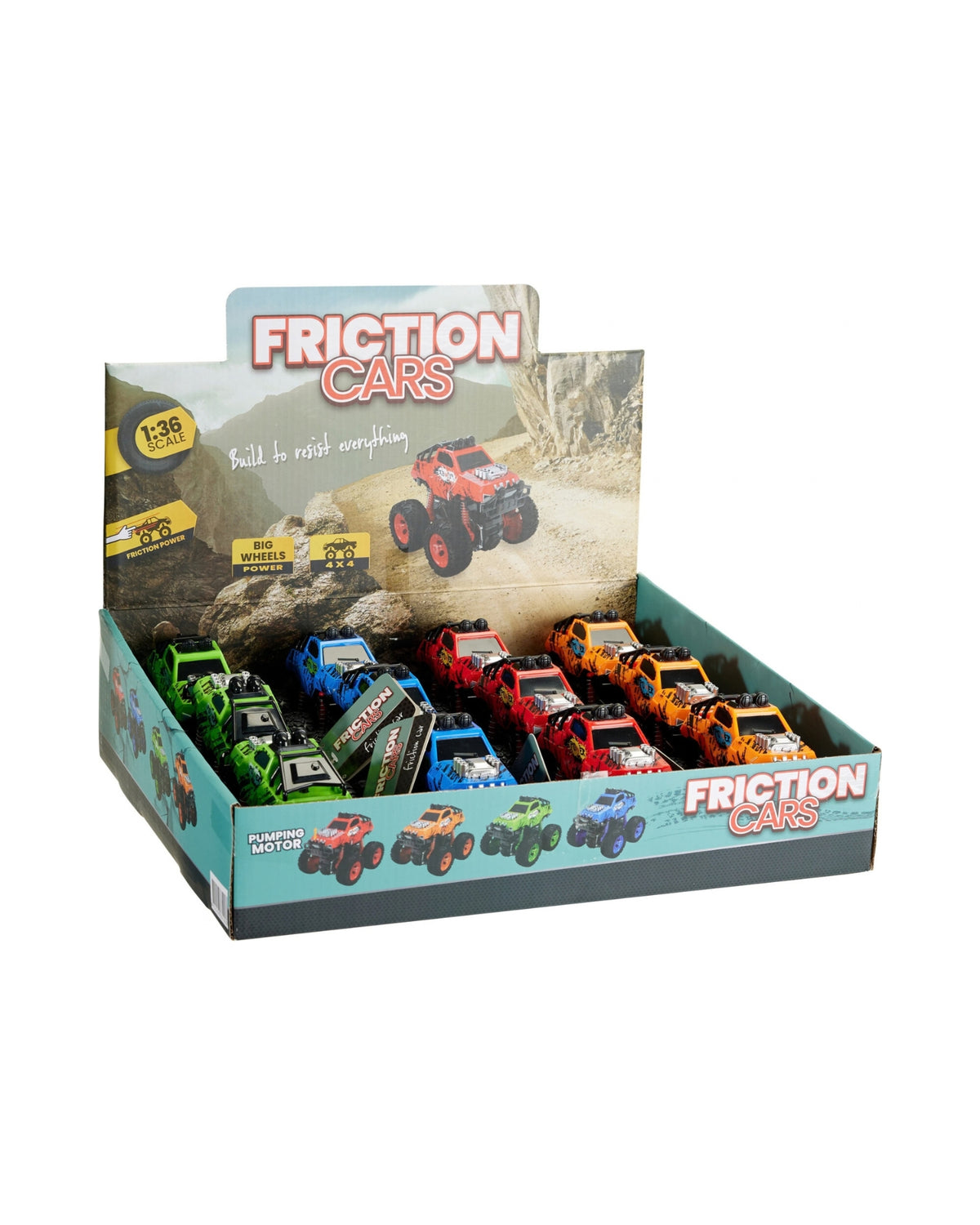 Friktionsstuntbil 10 cm