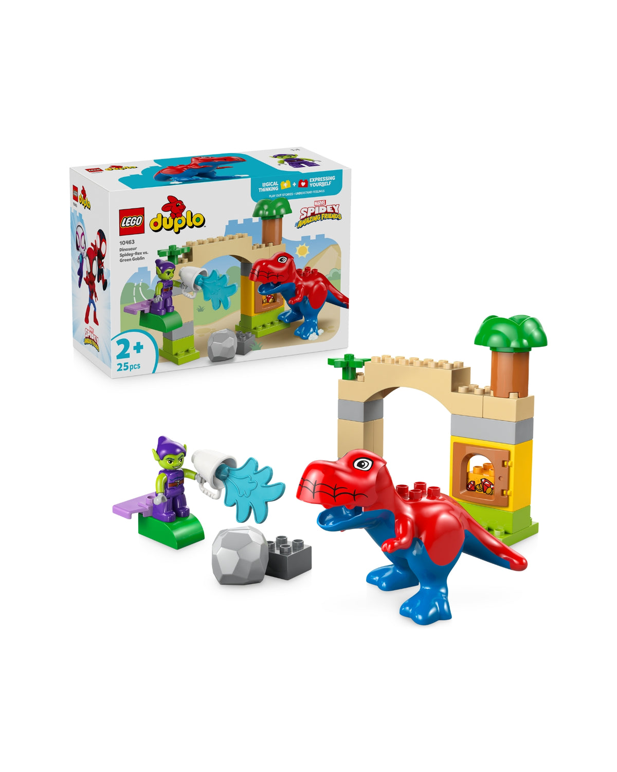 LEGO 10463 Spidey-Rex-dinosaur mod Green Goblin - DUPLO Disney 10463