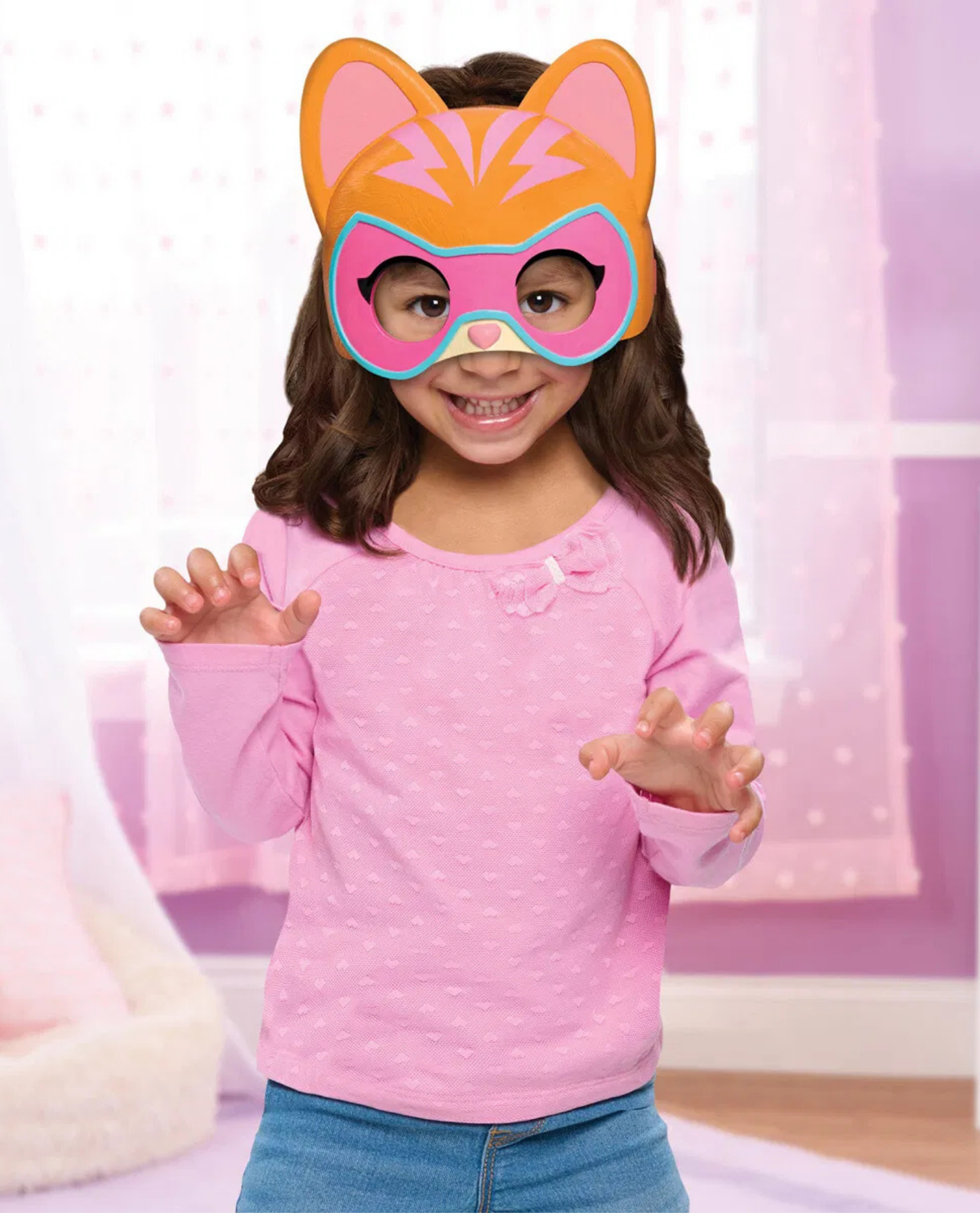 Disney Jr. Super Kitties Hero Mask. Orange