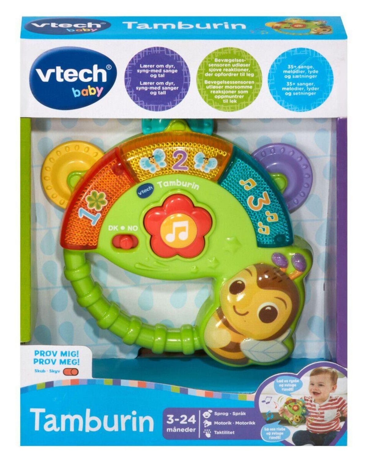 Vtech Shaking Sounds Tambourine DK & NO