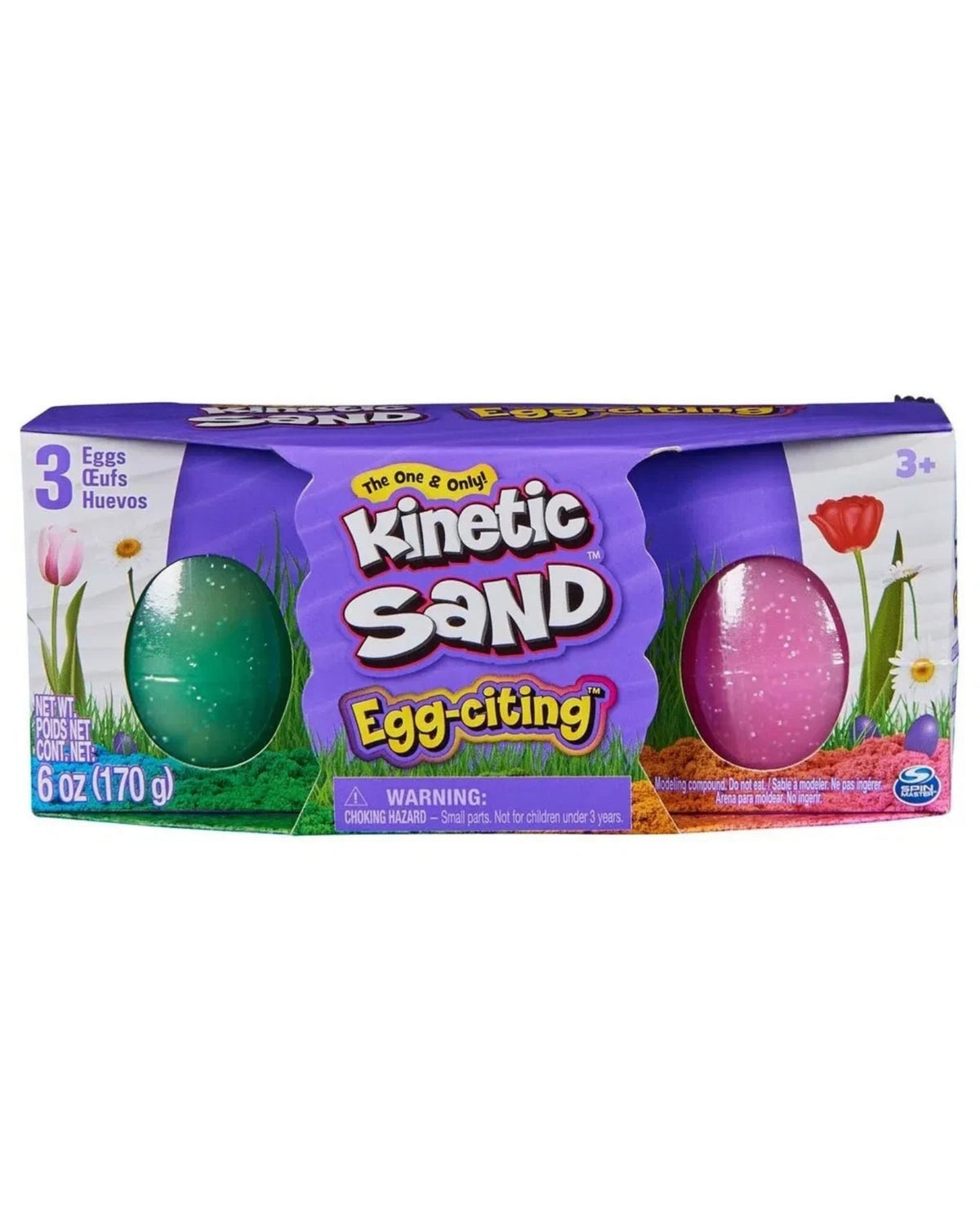 Kinetic Sand Egg-citing 3 Pack