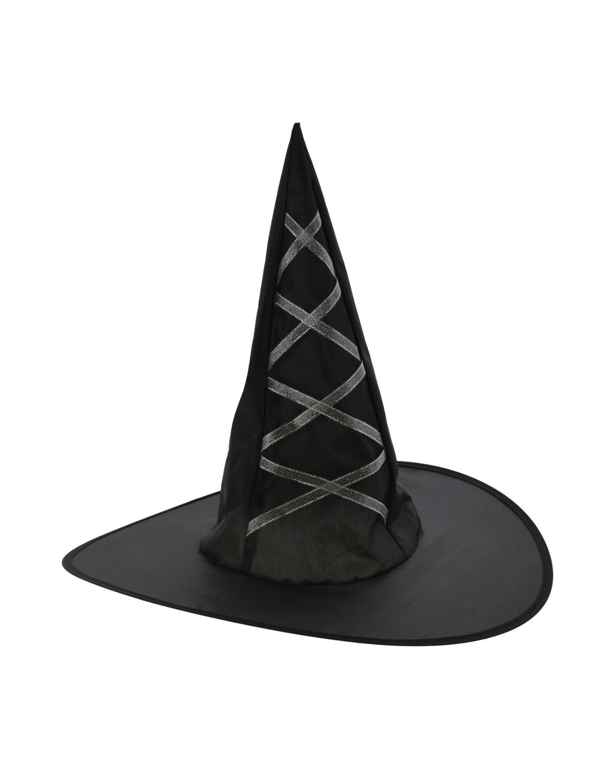 Witch hat black with silver