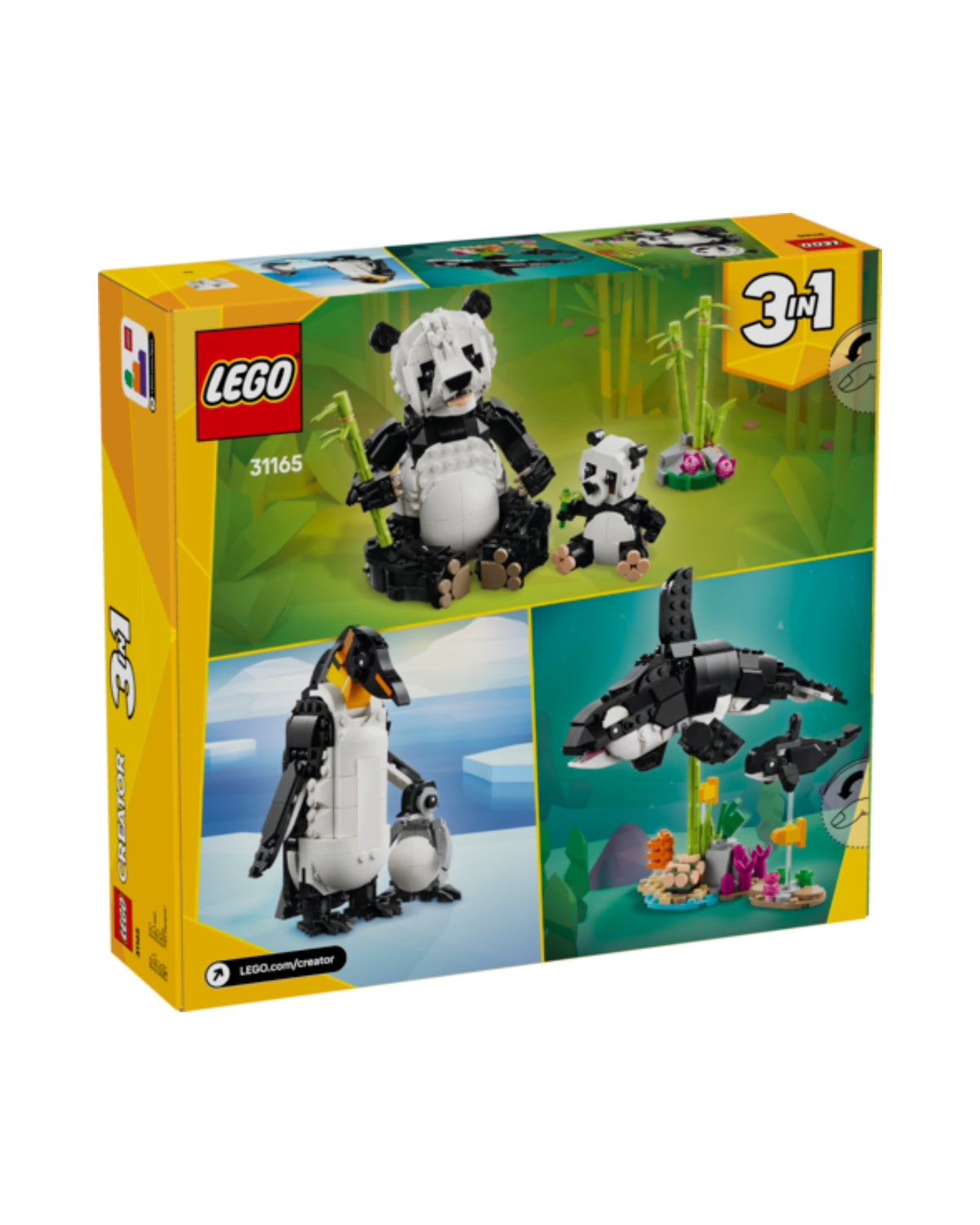 LEGO 31165 Vilde dyr Pandafamilie - Creator