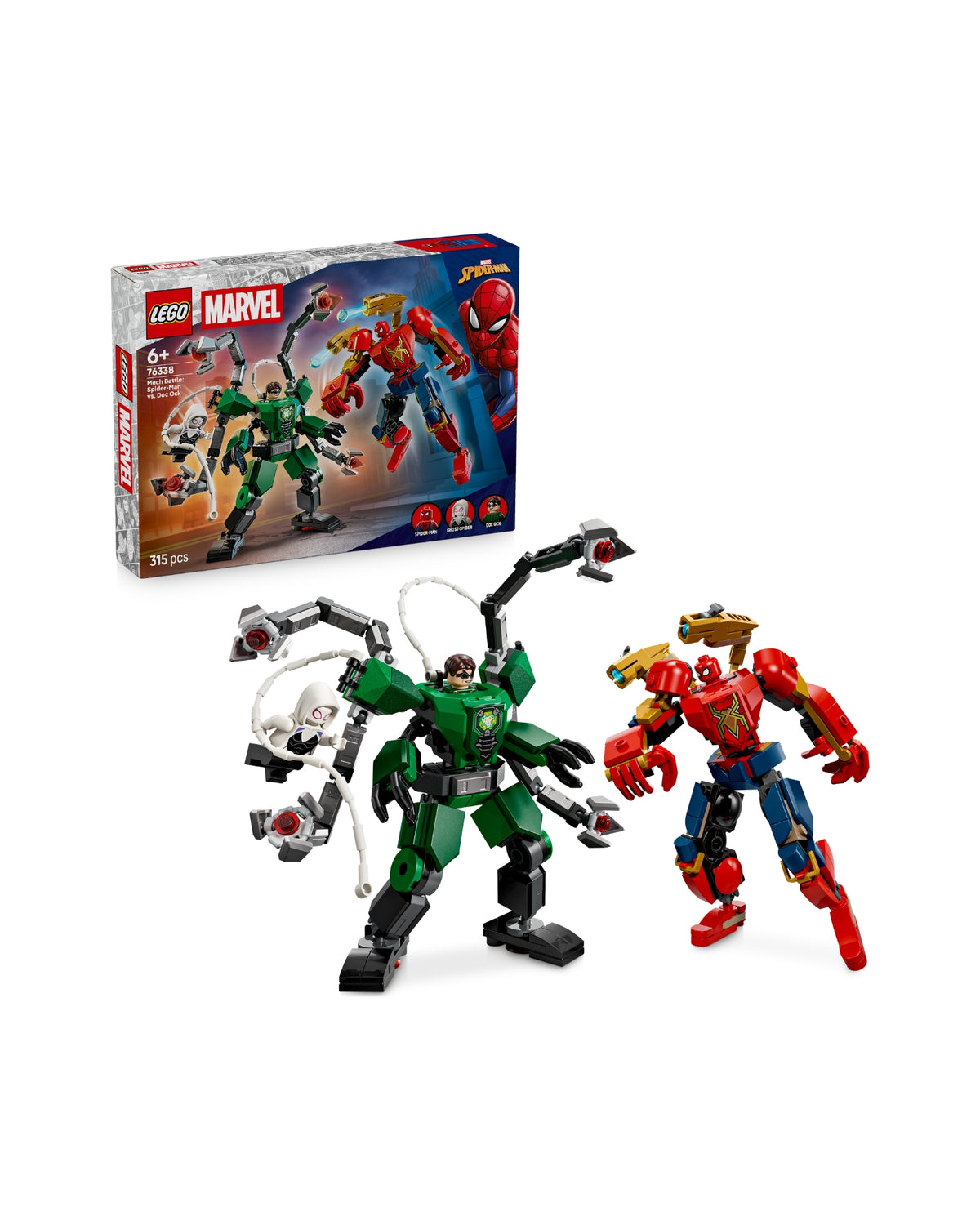 LEGO 76338 Mech-kamp: Spider-Man mod Doc - LEGO Marvel 76338