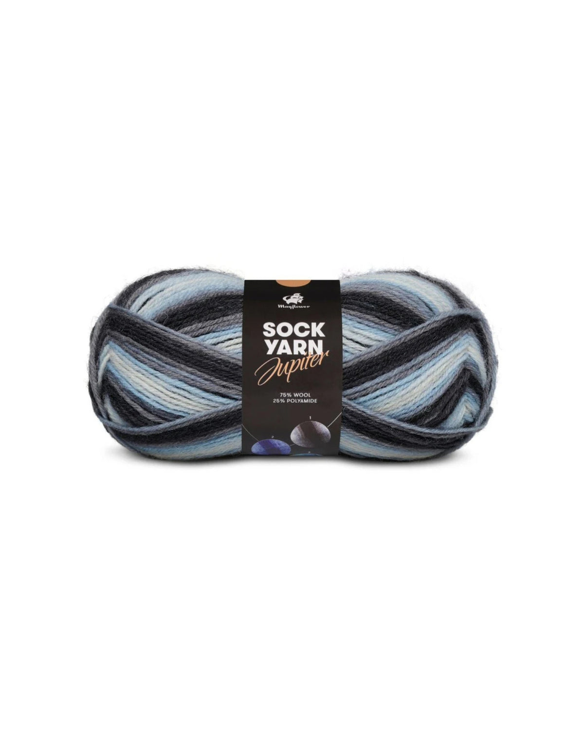 Mayflower Jupiter Strømpegarn 50g fv.01