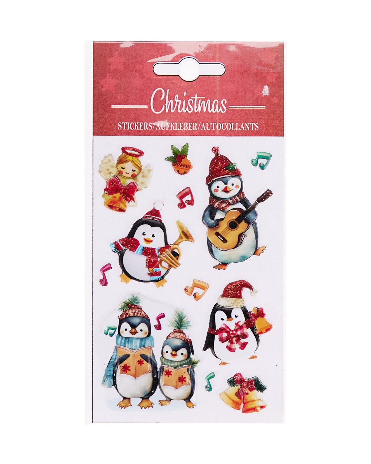 Stickers puffy med juletema
