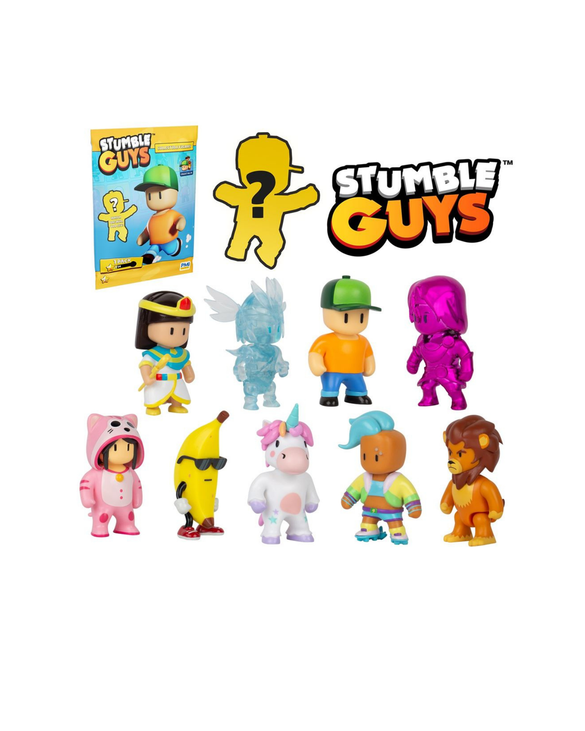 Stumble Guys Mytisk Figur Blind Foliepose 5,5 cm