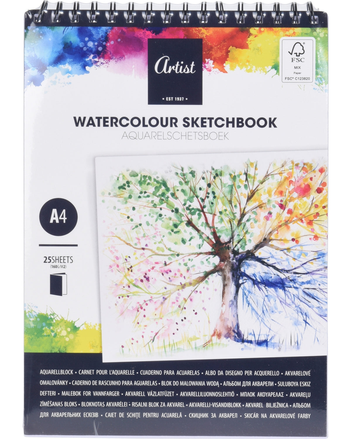 A4 pad for watercolor - Aquarel 160 grams