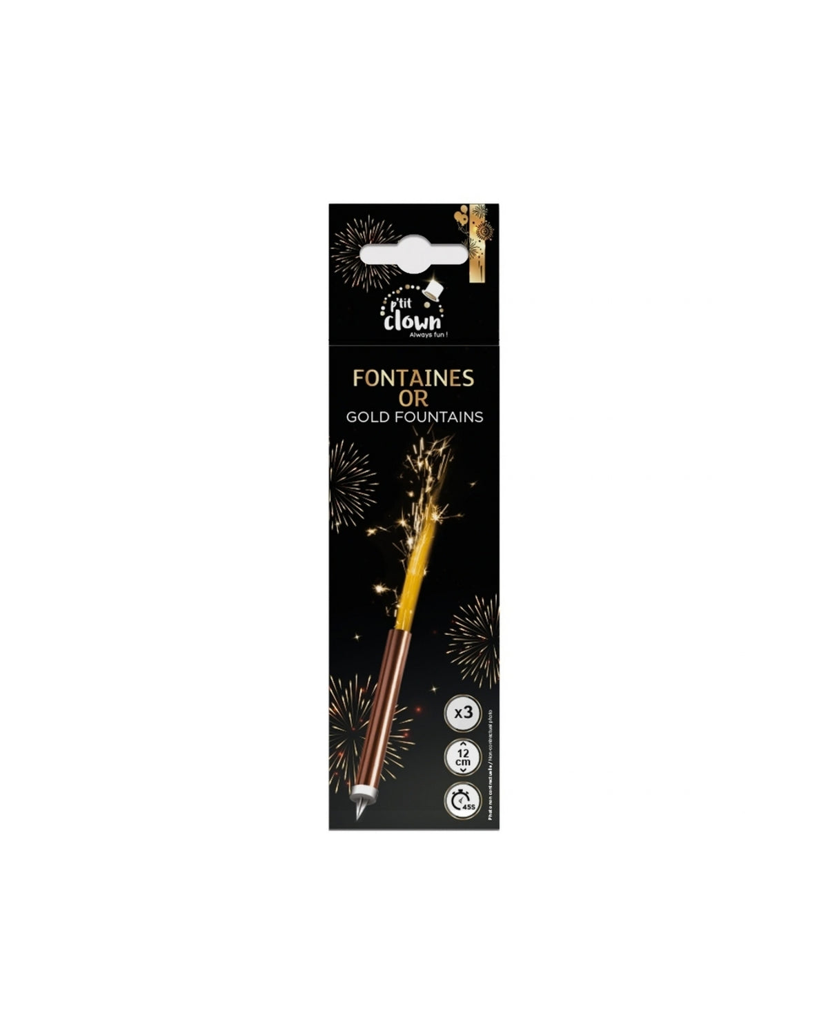 Is fontæner 3 stk 12 cm - Guld