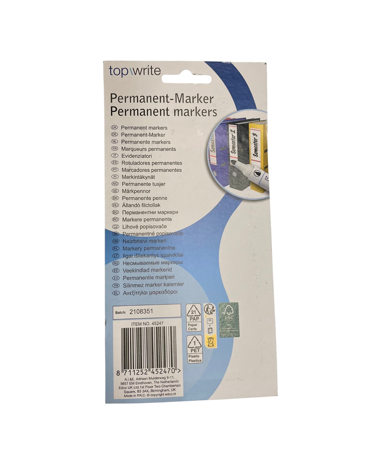 Tusser 4 stk sort - Topwrite
