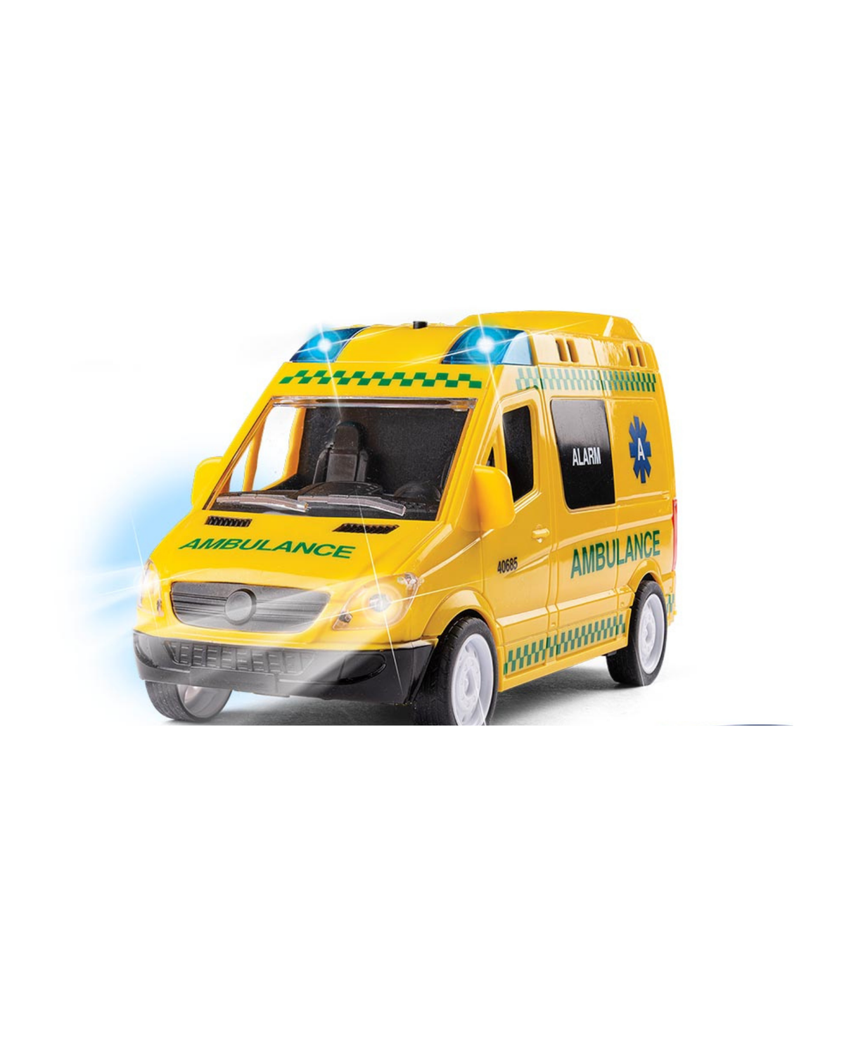 Ambulance med lys og lyd