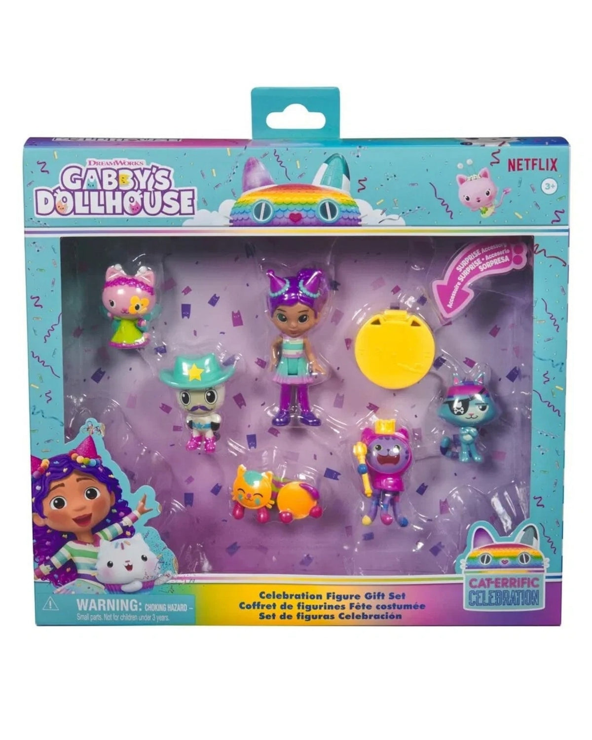 Gabby's Dollhouse Celebration 6 Figure Giftset