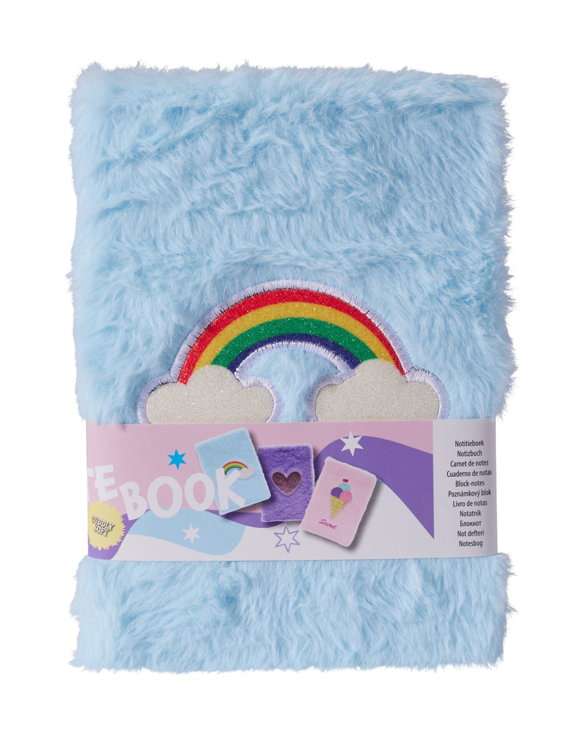 Notesbog A5 med plys cover – 3 design