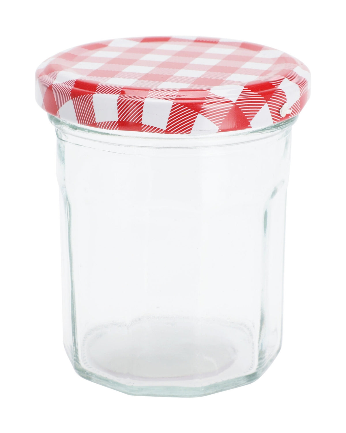 Opbevarings glas med metallåg