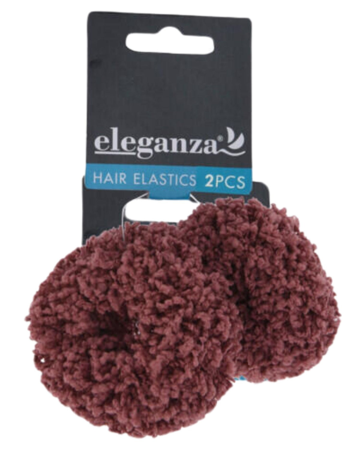 Pink/Reddish brown/Navy hair elastics 2 pcs - 4653880