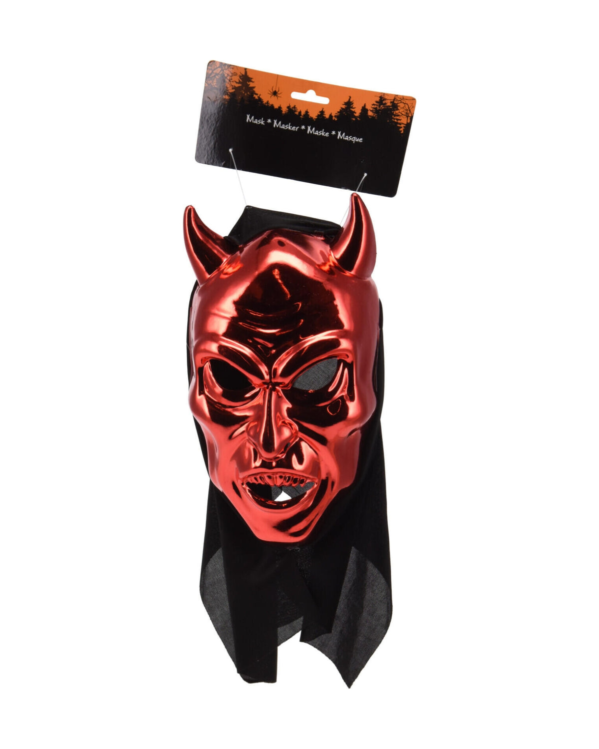Devil Mask 17x30cm - Metallic