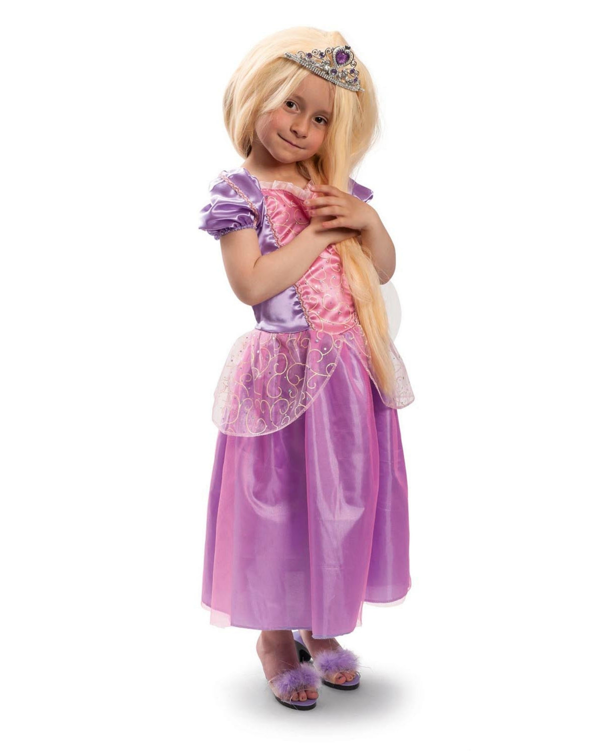 Rapunzel Princess STR. 4-7 ÅR - Lilla