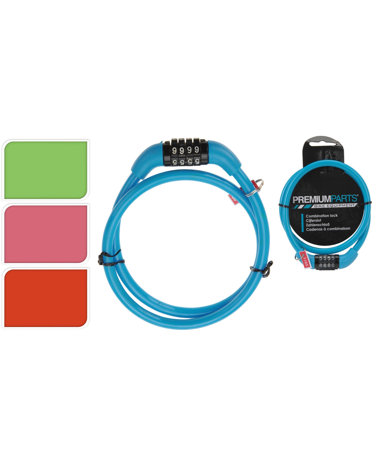 Wirelås - Cykellås 65 cm med kode