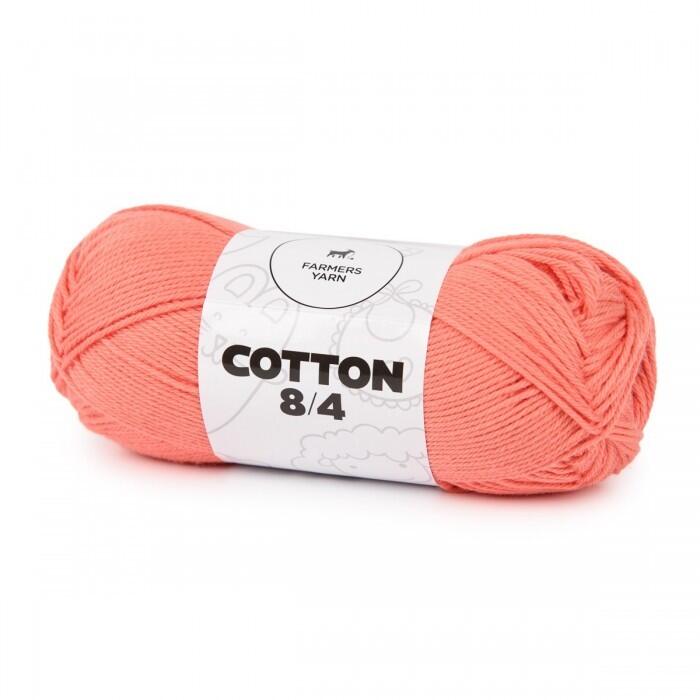 Bomuld garn Farmers Yarn fv. 50 Fersken 8/4 50 g - UDG