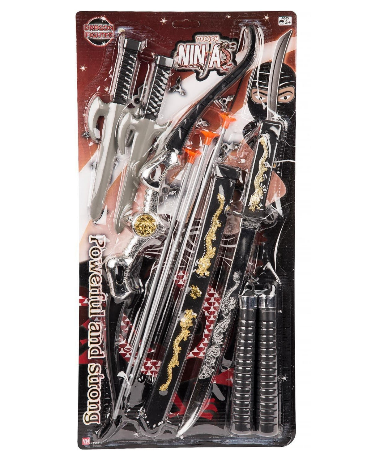 Ninja set sword and bow 9 pieces