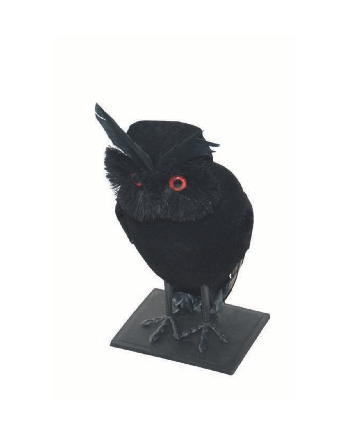 Owl black 22cm
