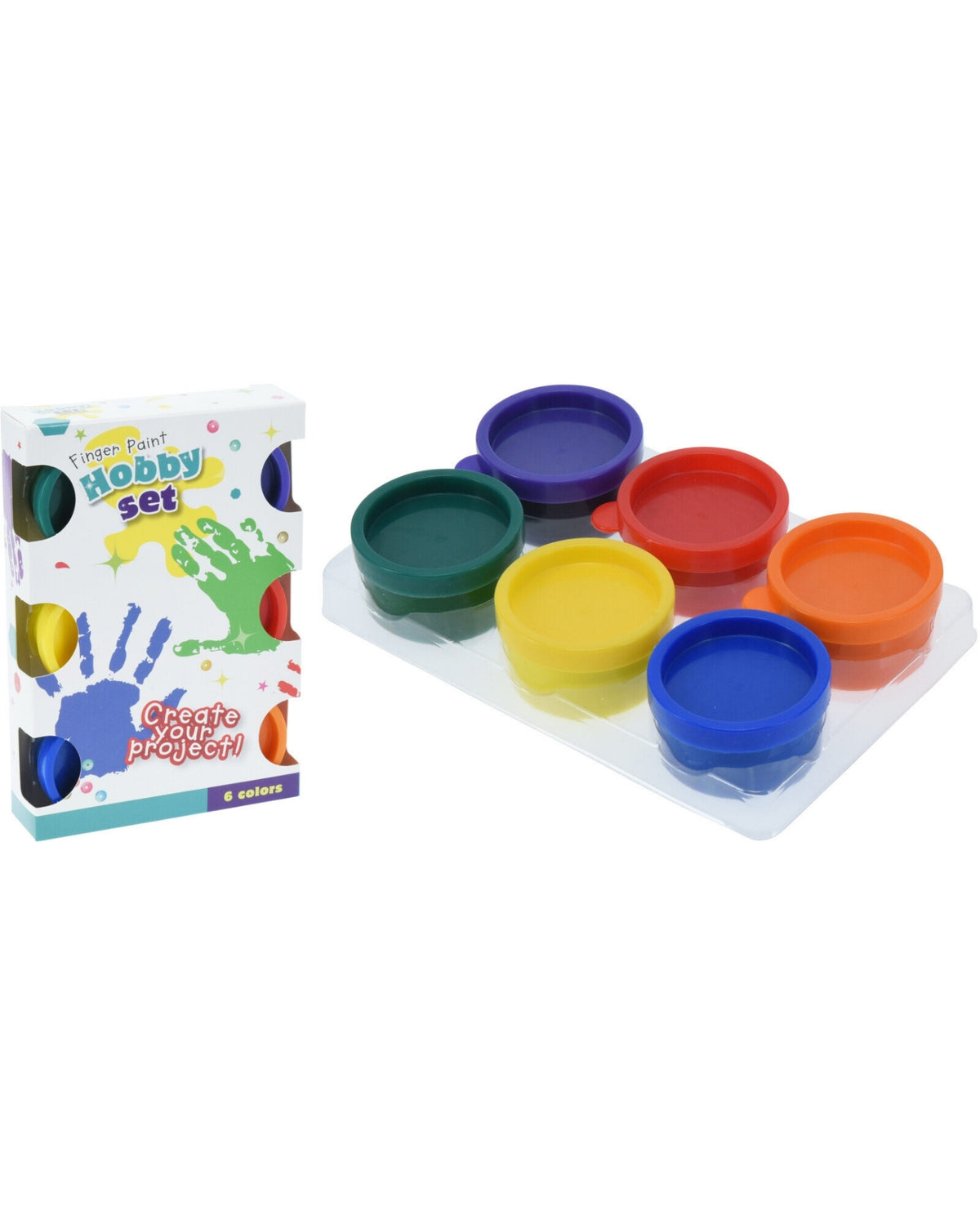 Fingermaling 6 farver