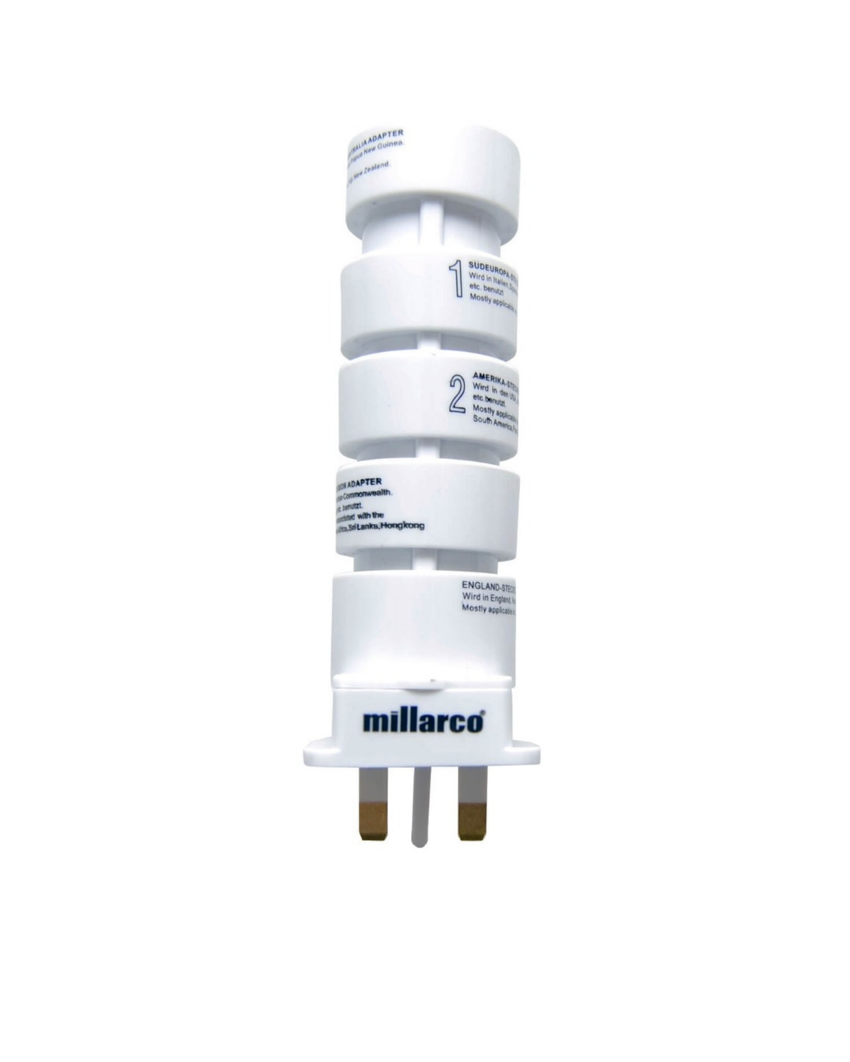 Rejse adapter set 5 dele