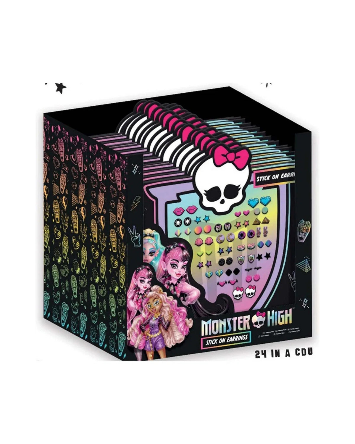 Monster High Stick On Earrings Asst.
