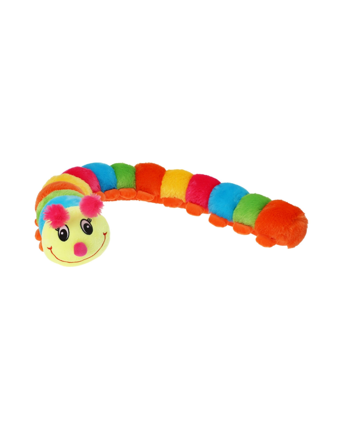 Kålorm plys bamse 115 cm – Flerfarvet