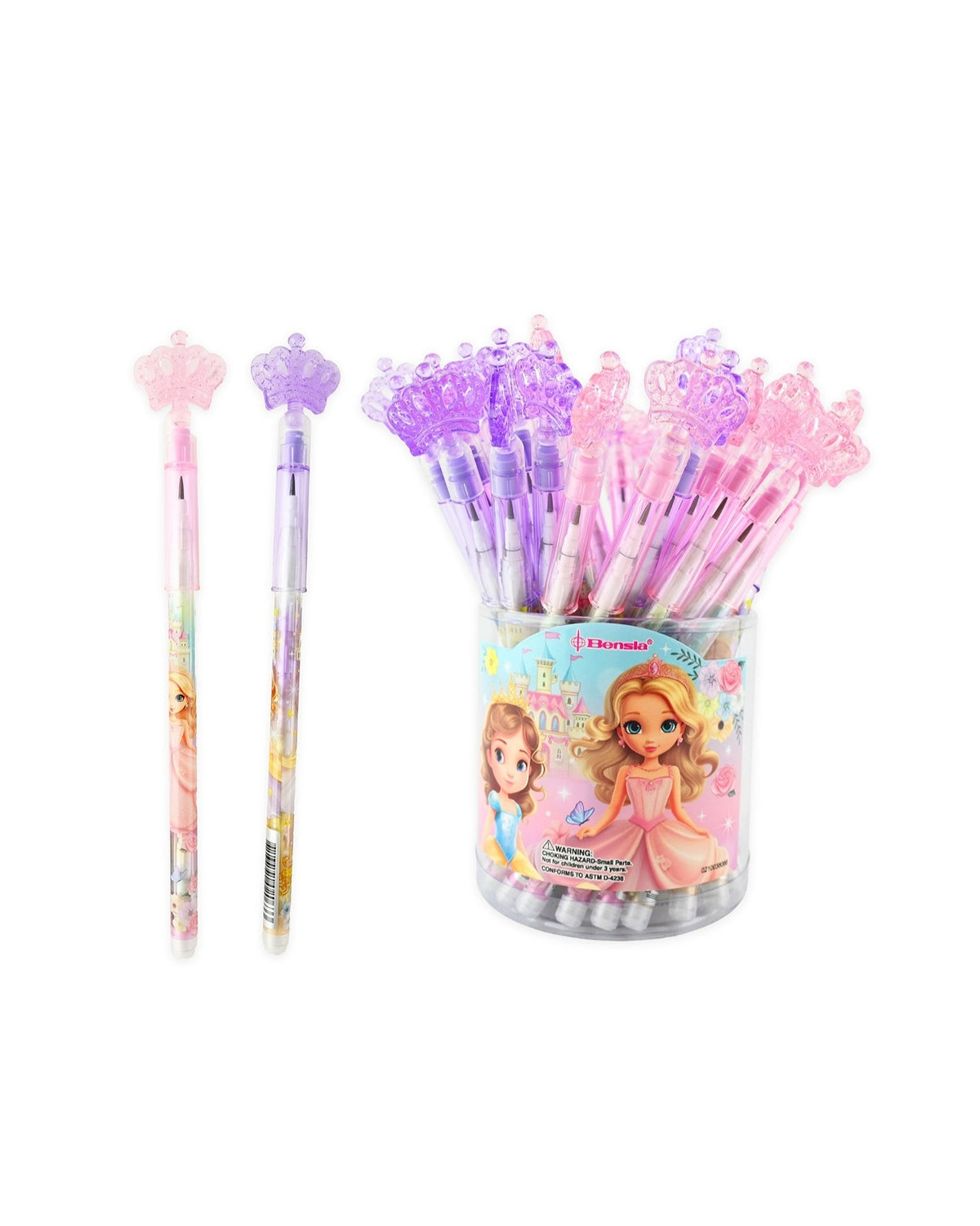 Pencil "push up" with Princesses 18 cm