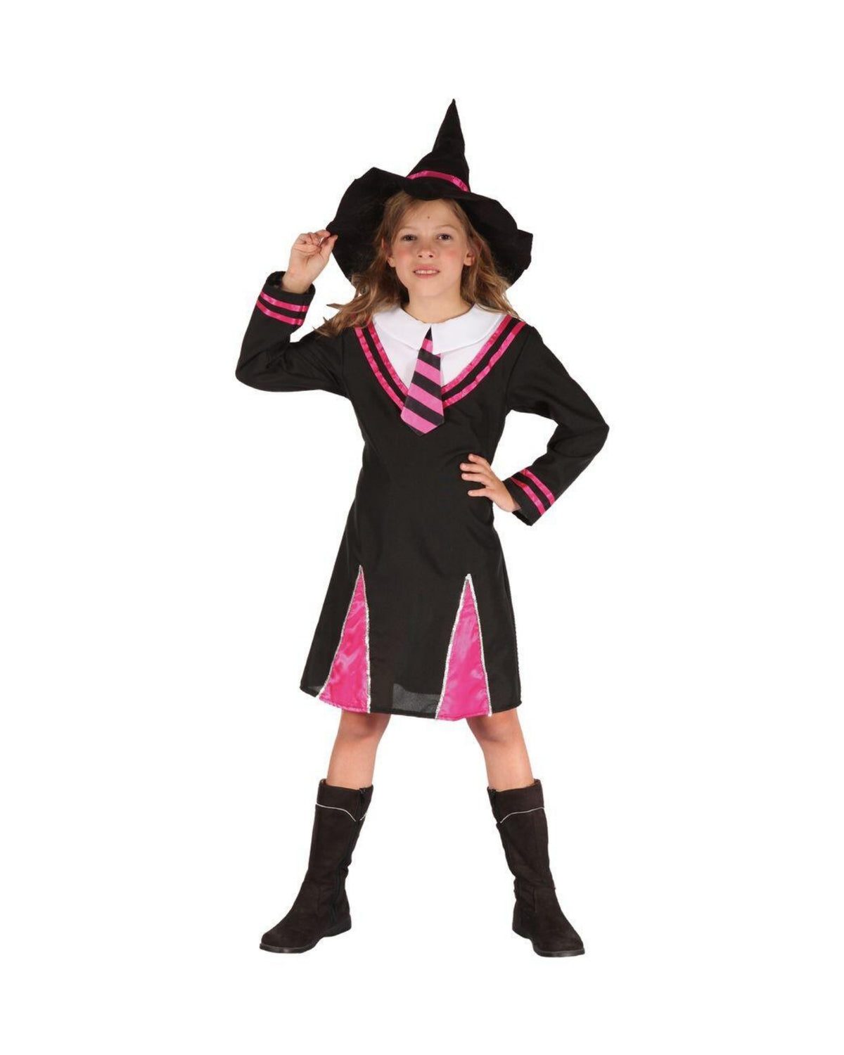 Heks sort og pink - 5/6 år