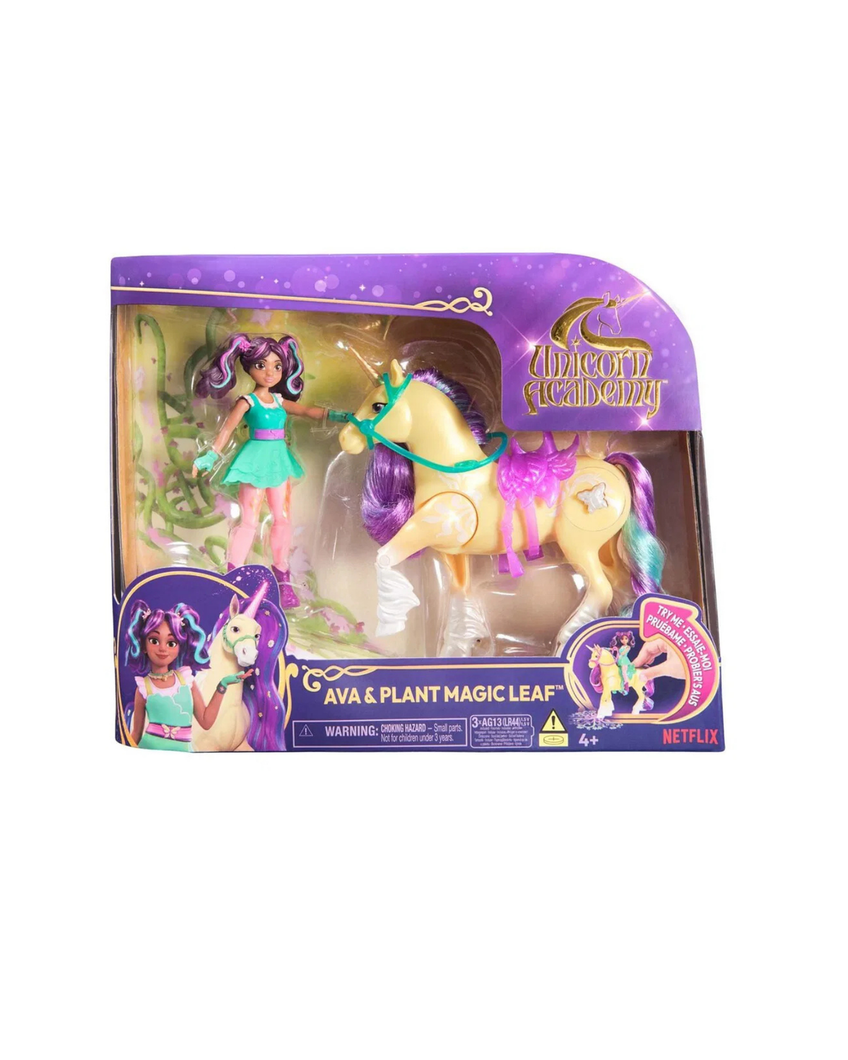 Unicorn Academy Doll Ava & Plant Magic Leaf