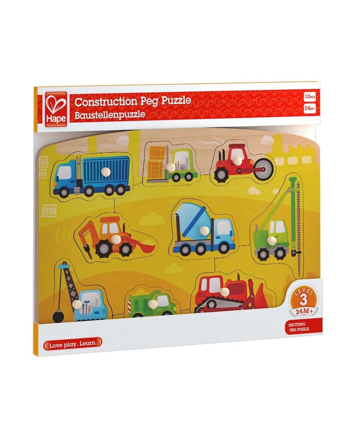 Hape Construction Peg Puzzle
