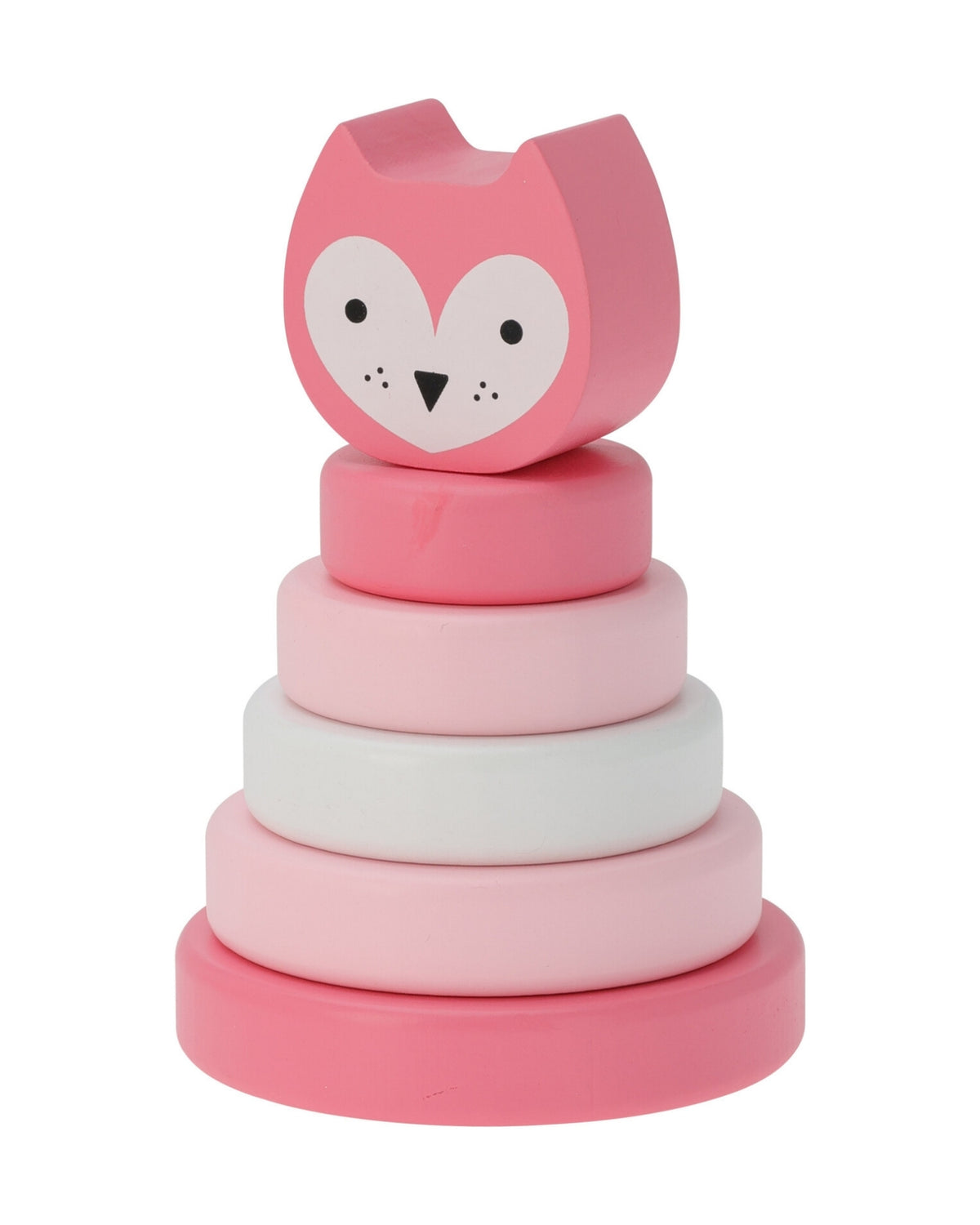 Stacking tårn med figur i træ