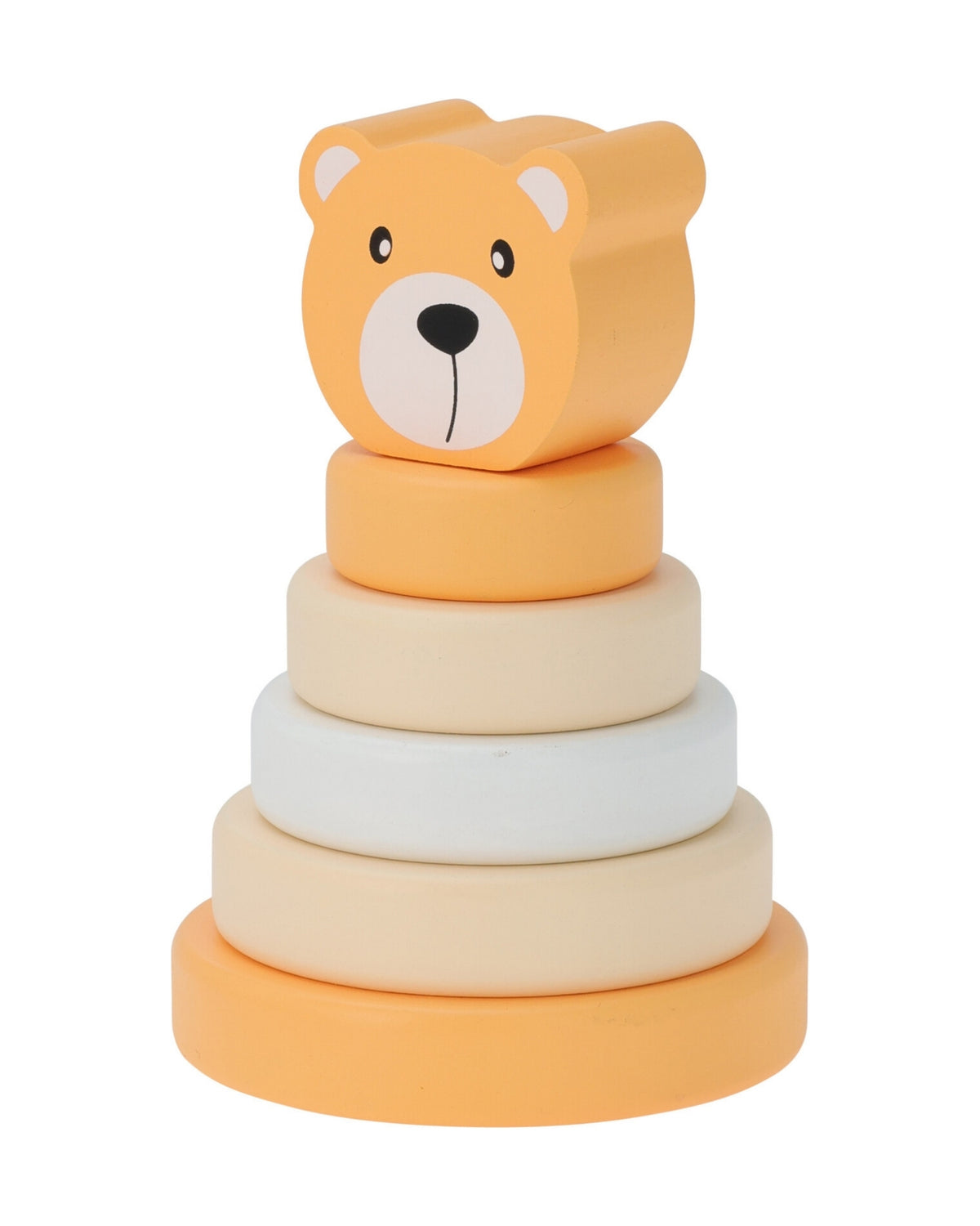 Stacking tårn med figur i træ