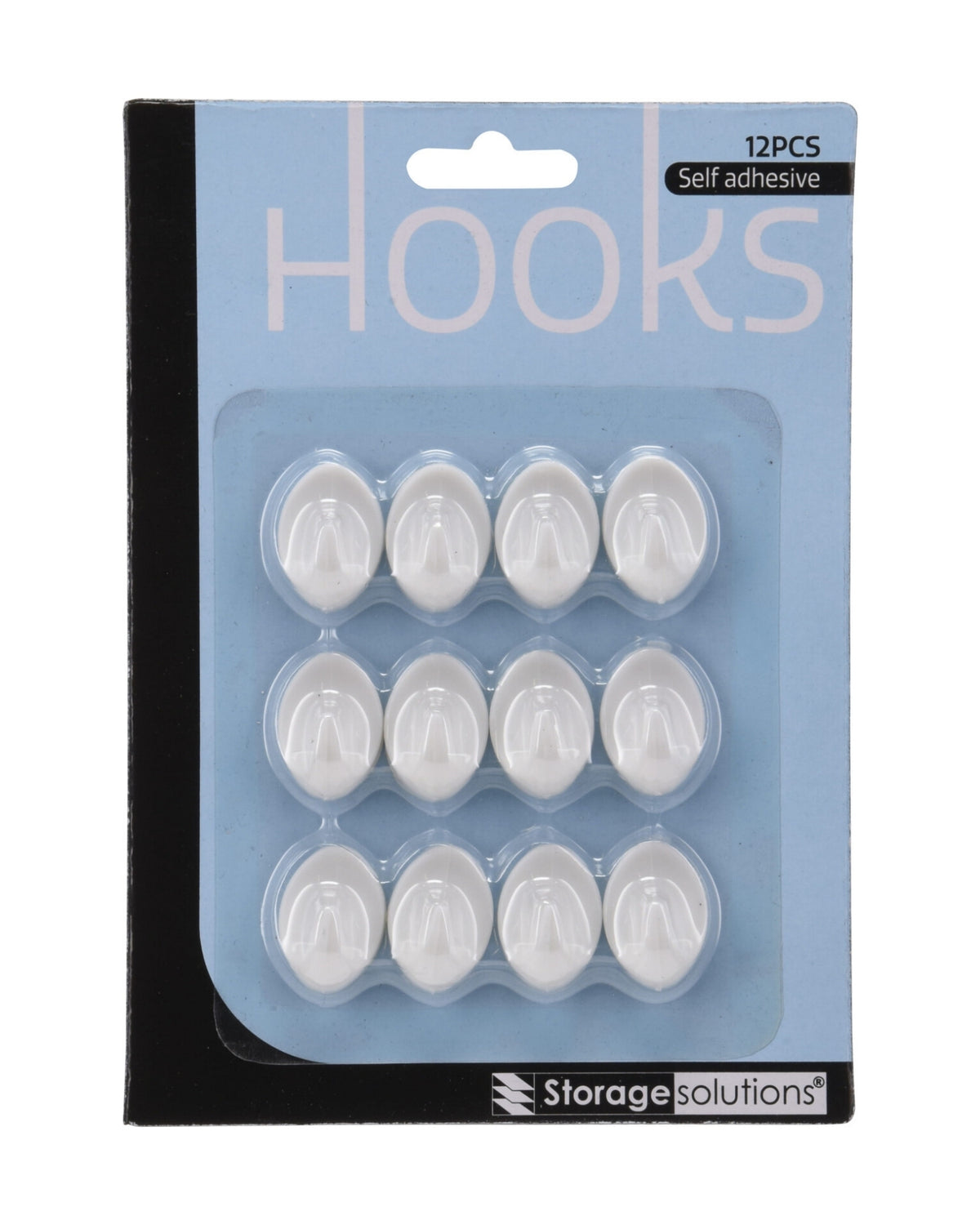 Plastic hooks 12 pcs