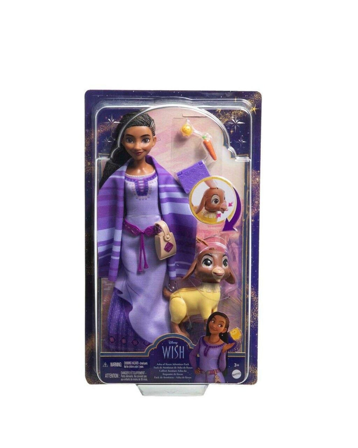 Disney Wish Fashion Doll Asha Travel Pack
