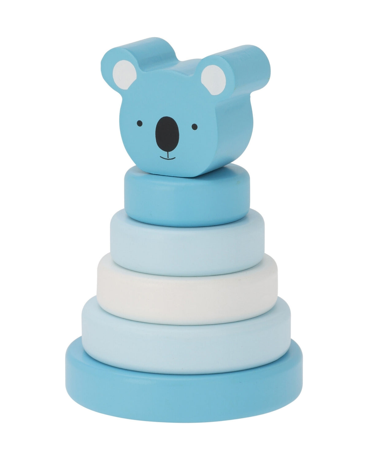 Stacking tårn med figur i træ