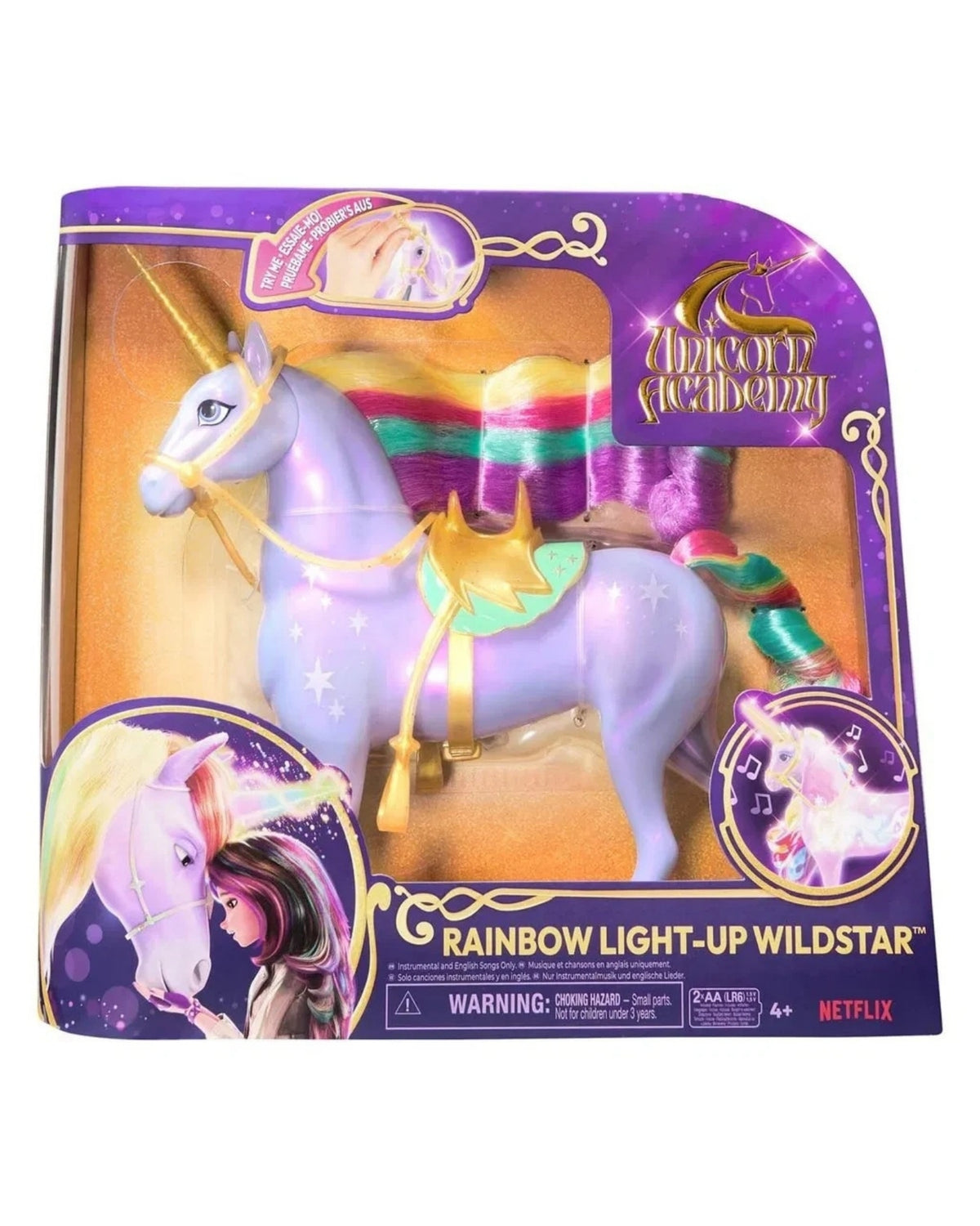 Unicorn Academy Rainbow Light Up Wildstar 28 cm