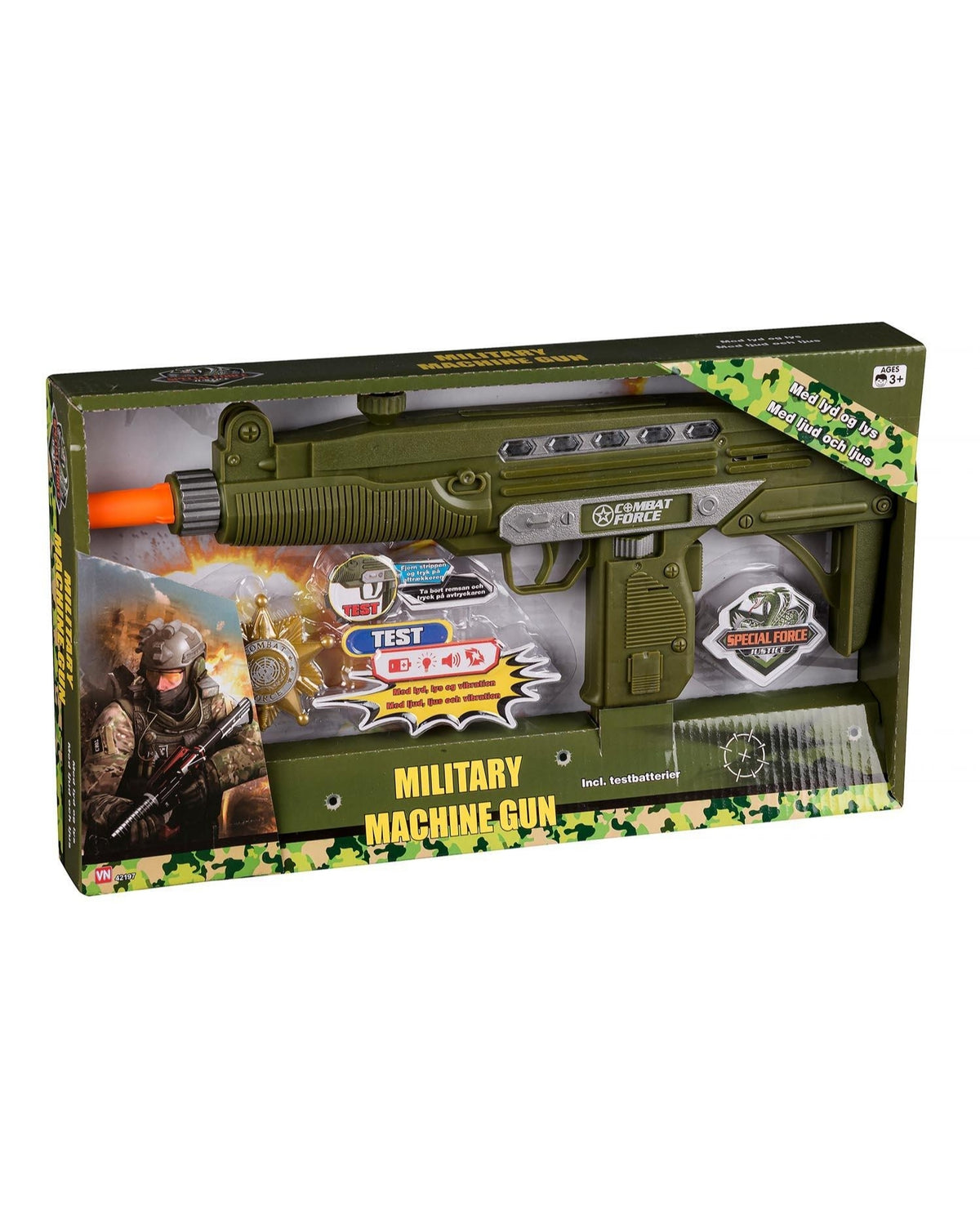 Military Machine Gun with Sound and Light